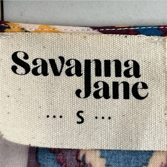 NWOT Savanna Jane Embroidered Aztec Boho Western Sz S Dolman Sleeve Blouse - Picture 8 of 11